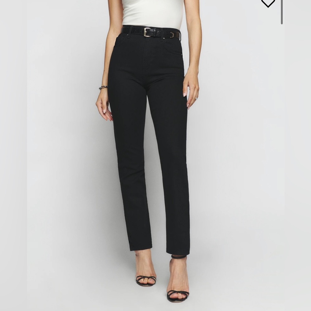 Reformation Liza Ultra High Straight Leg Jeans